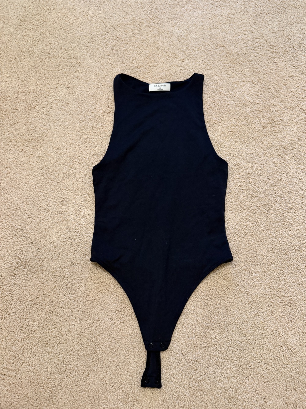 Babaton Contour Mock-Neck Bodysuit - Size XS - Black